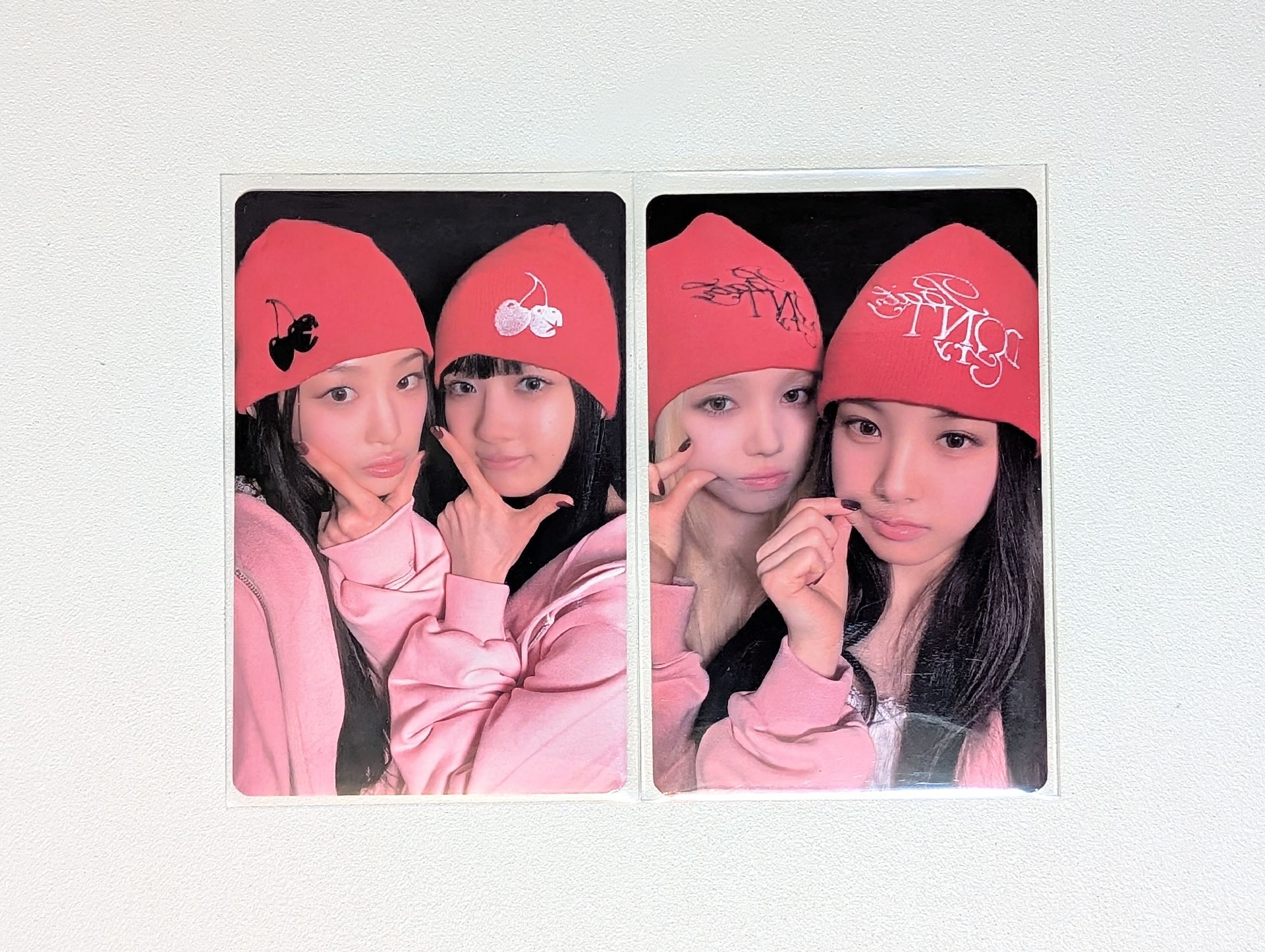 出道單曲 F Girl 日本塔店特典 紅帽雙人卡