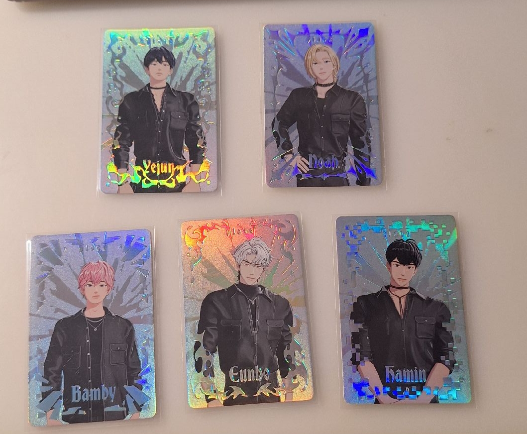 plave-迷三閃卡一套五張