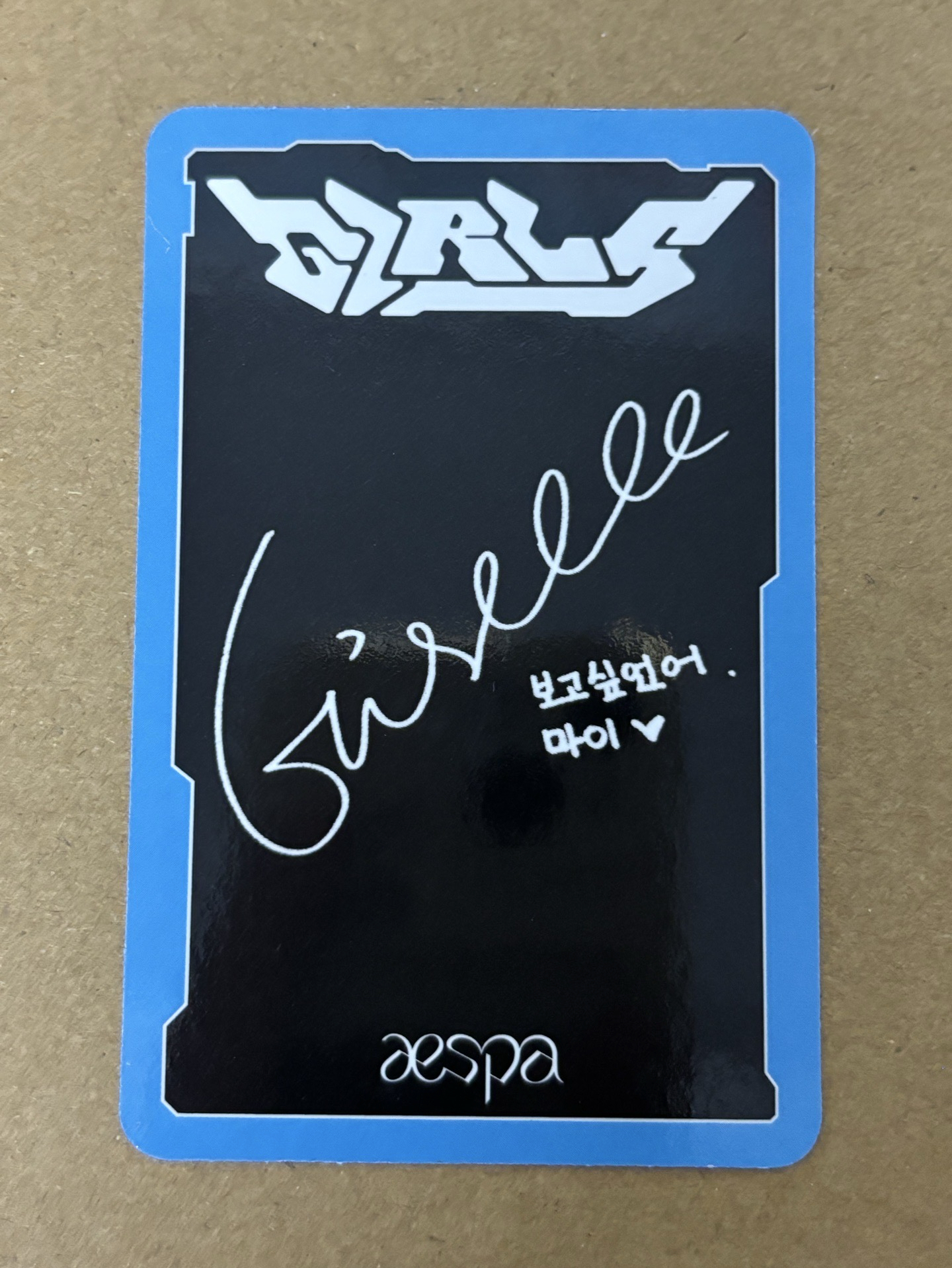 （瑕）aespa Giselle 吉吉 Girls 專輯卡 K版吉