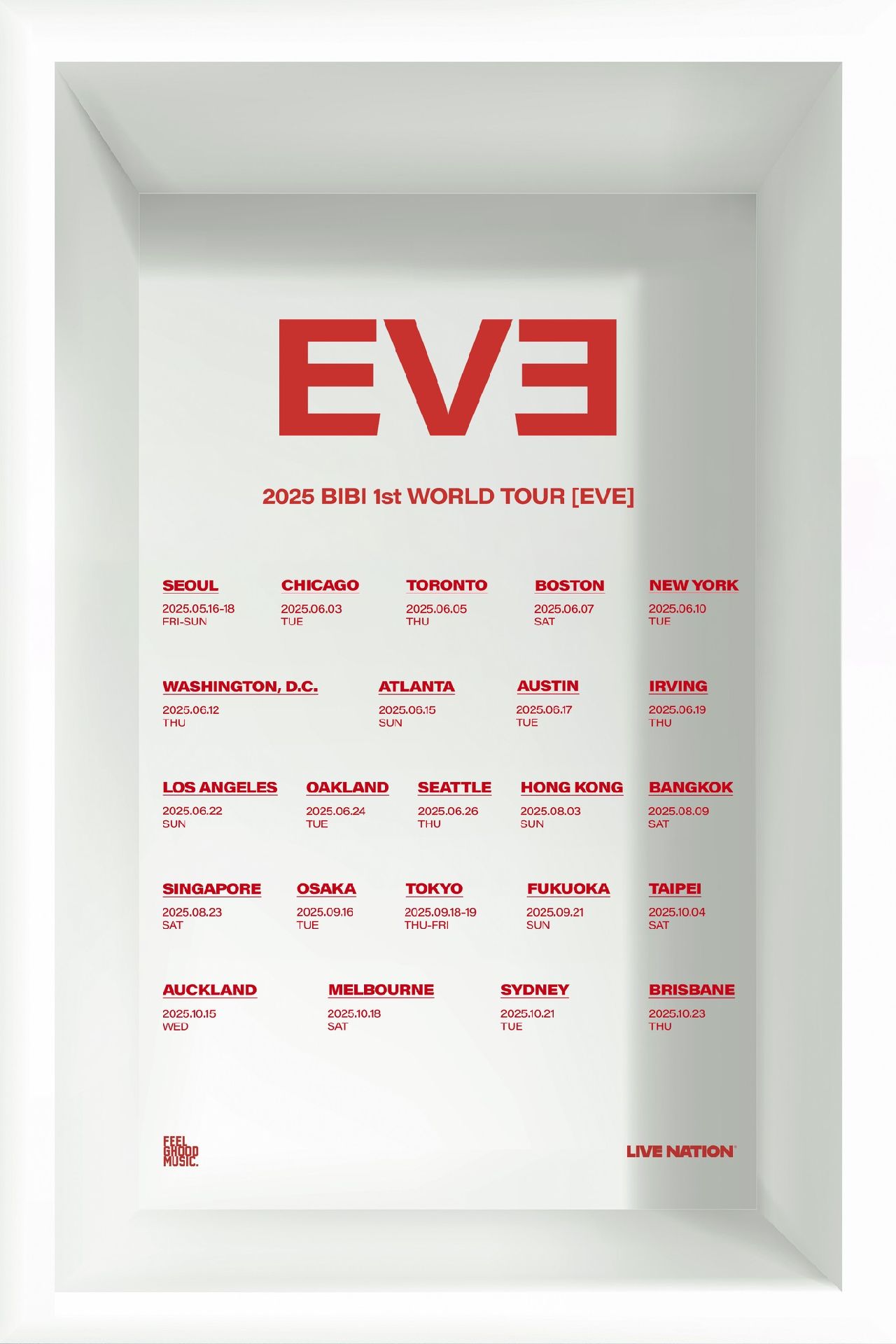 2025 BIBI 1st WORLD TOUR [EVE]