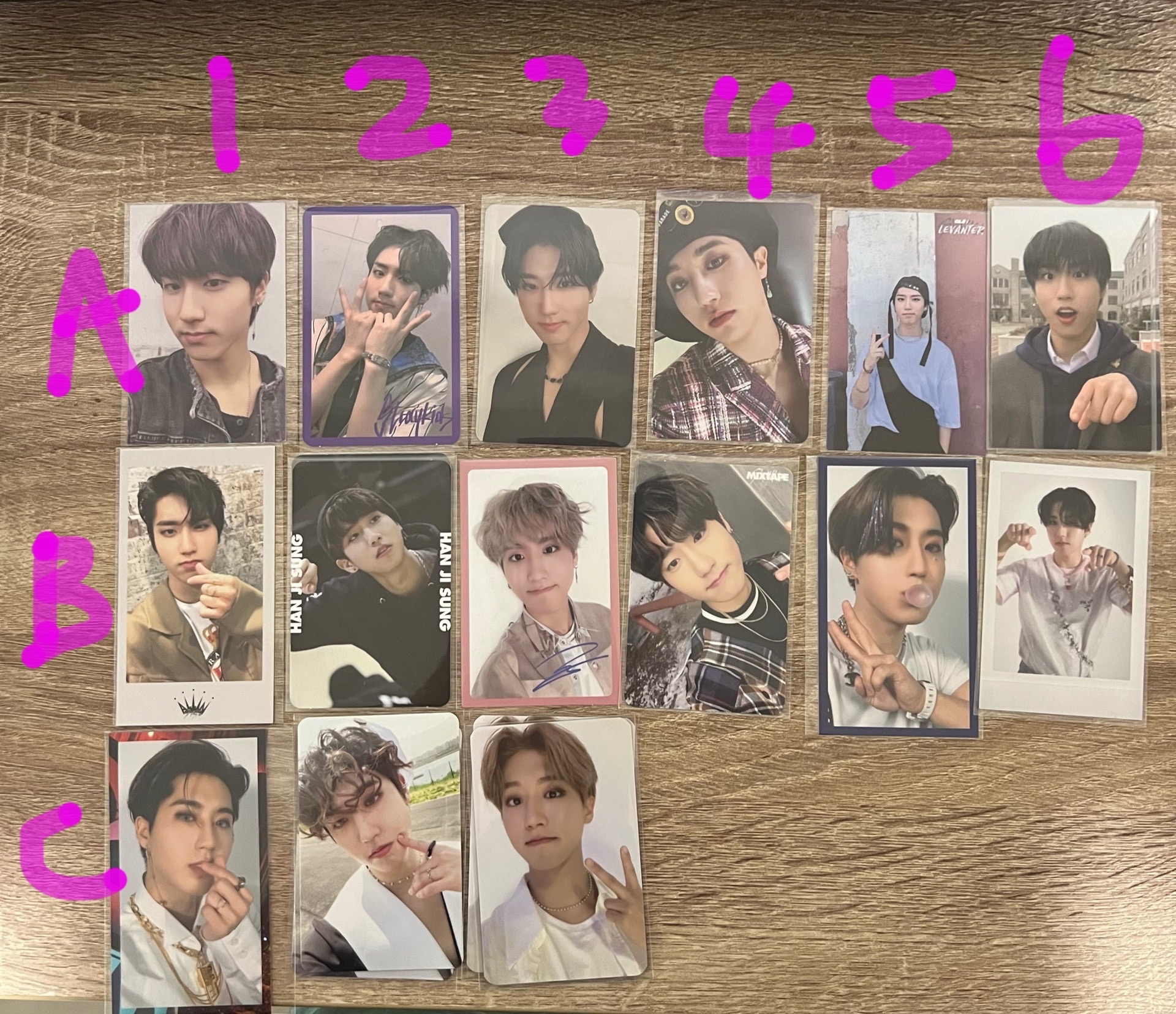 Stray kids HAN 韓知城 專卡 小卡 特典 拍立得