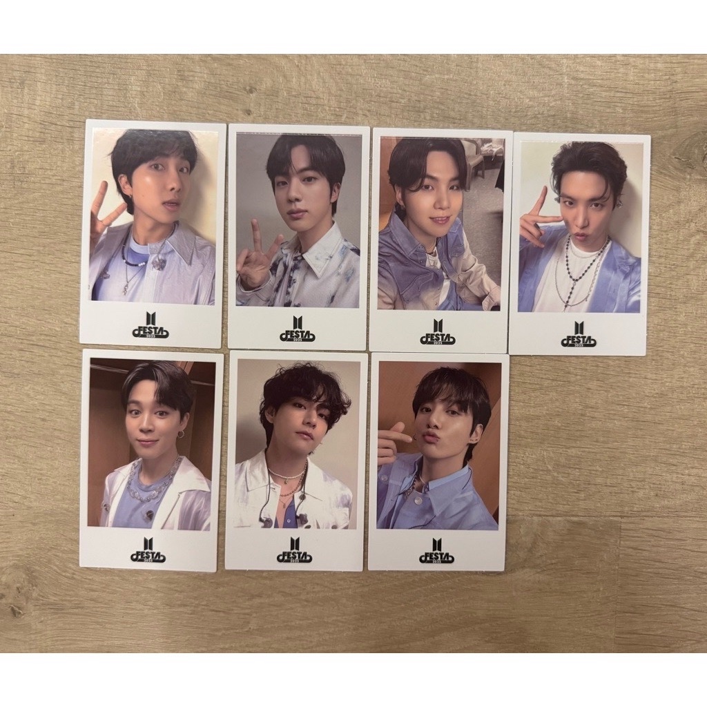 BTS防彈少年團festa  特典 官方拍立得組 田柾國 小卡
