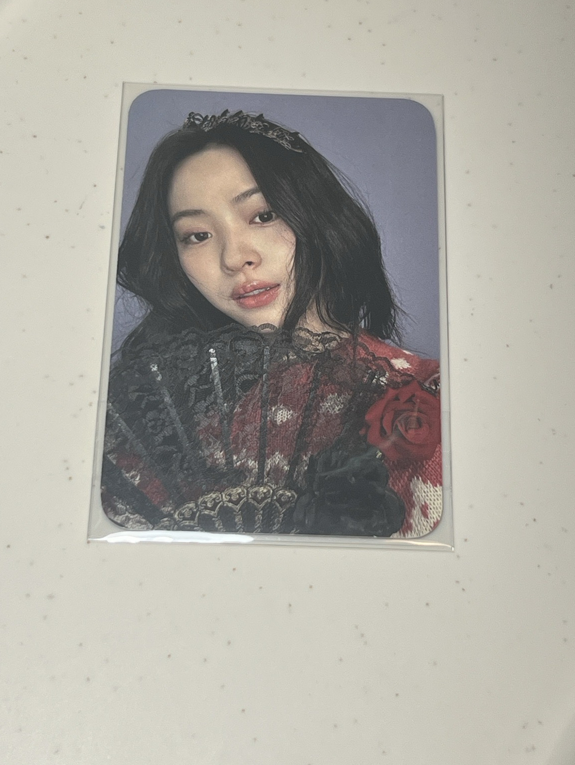 Itzy 留真 GOLD 數星星 廣州 簽售卡 黑玫瑰