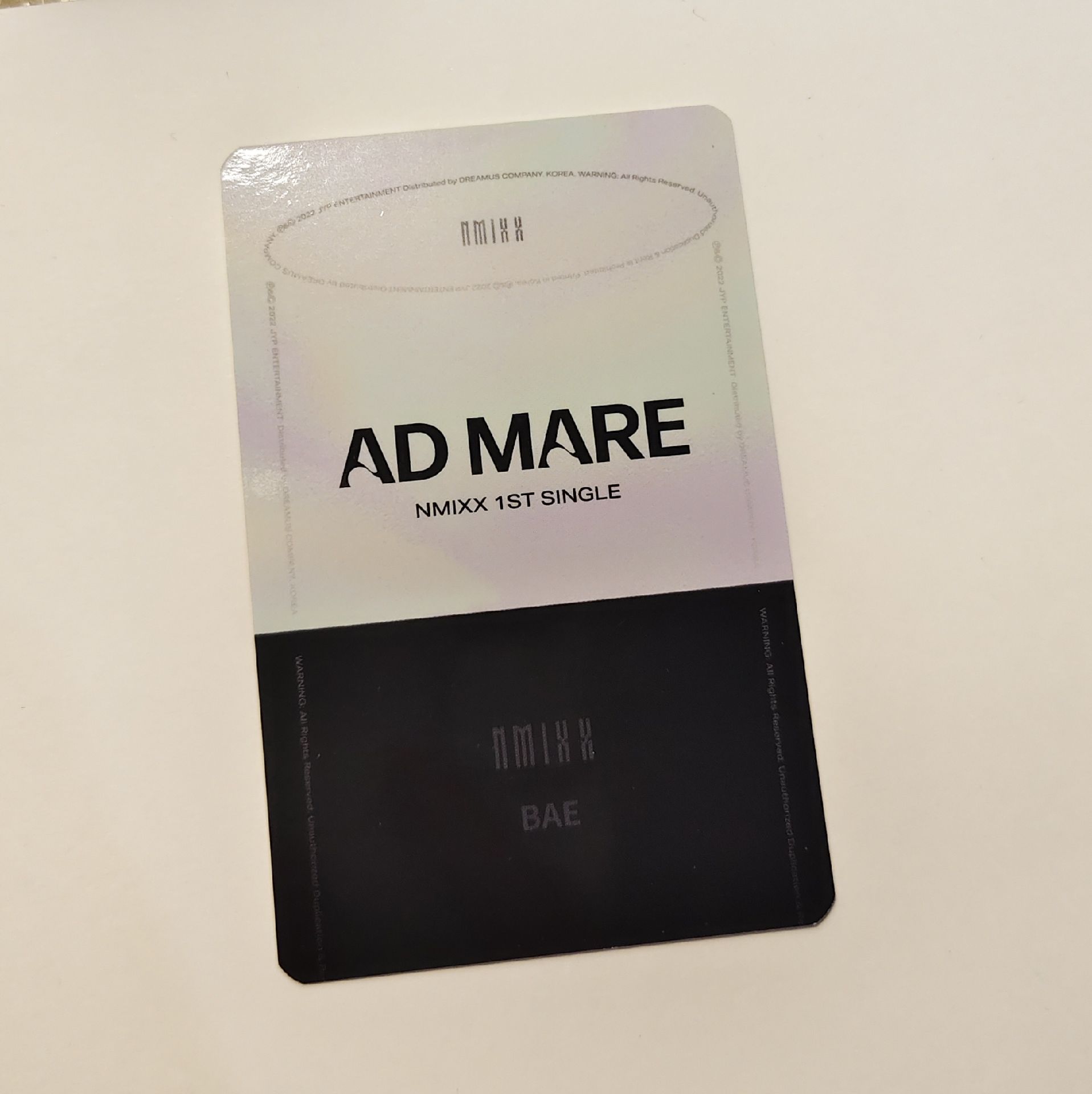 Bae AD MARE SW4.0特典卡