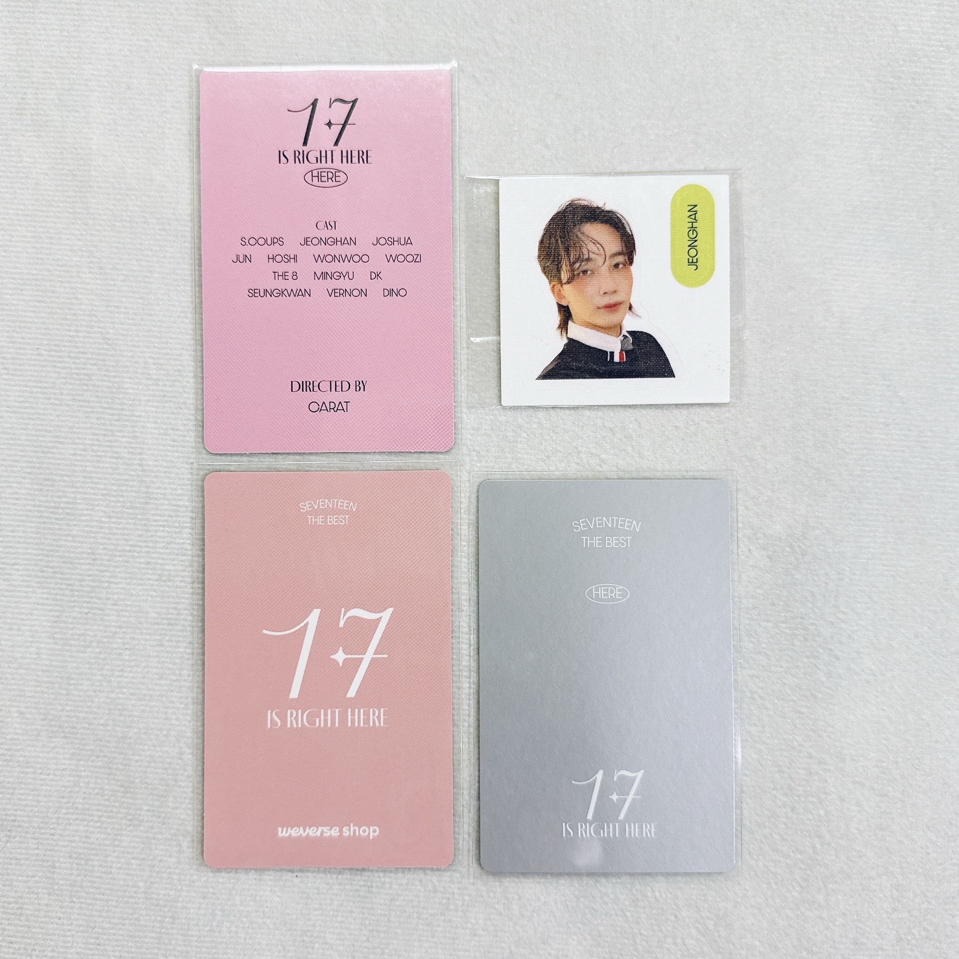 👼精選專 專卡/WVS特典卡+貼紙(尹淨漢)