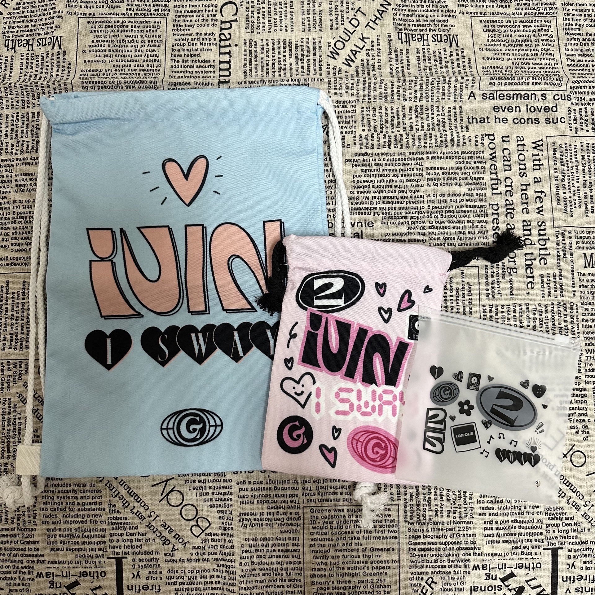 i-dle 迷七ms10 束口袋 夾鏈袋 3款不拆售 全新