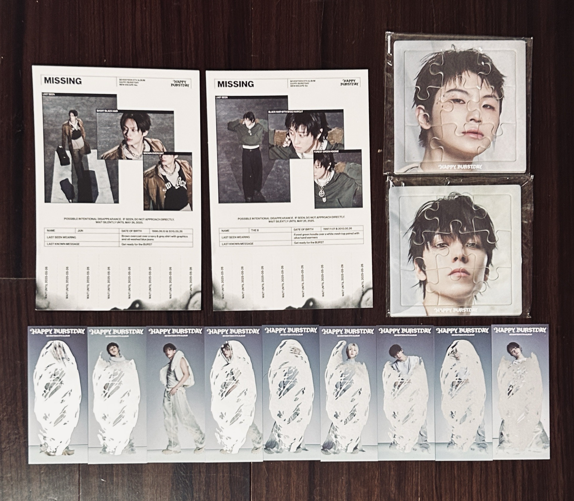 SEVENTEEN 正規五輯 HAPPY BURSTDAY 隨機物 海報 拼圖 刮刮卡