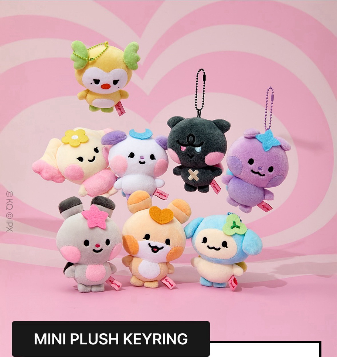 ATEEZ x LINEFRIEND MIGHTEEZ SANIYO 豆豆眼吊飾