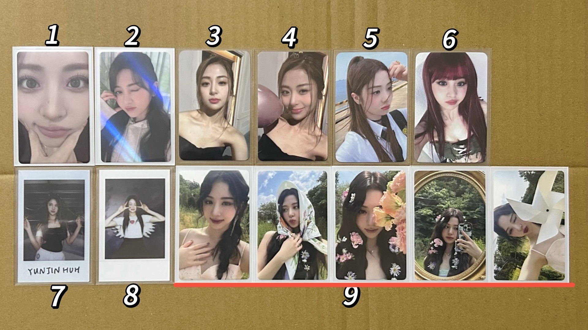 Le sserafim 小卡 允真 許允真 懟臉 kms d社 dicon 滿額卡 