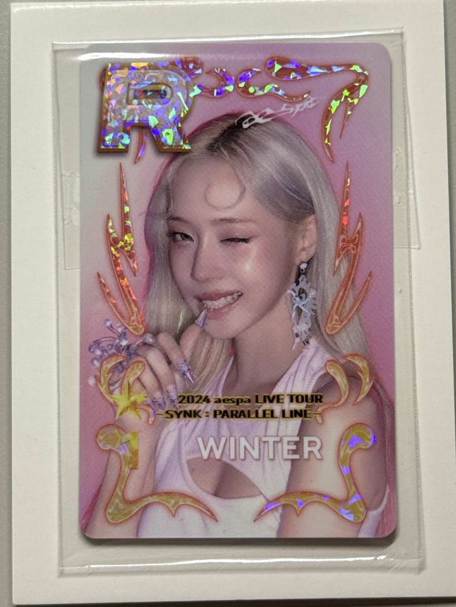aespa Winter 首爾演唱會遊戲卡冬