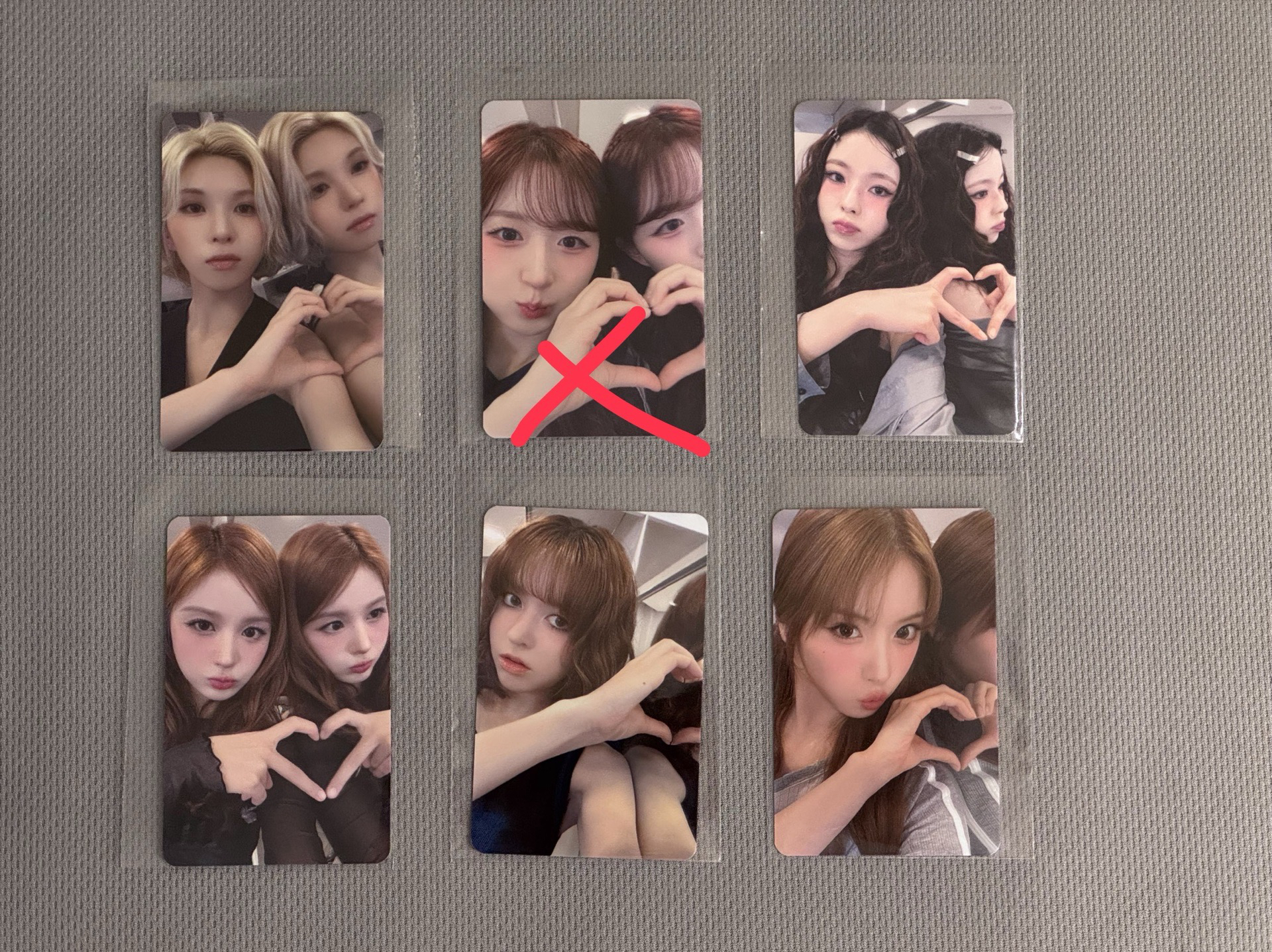 FORWARD ms 簽售卡鏡子愛心一套少嫄