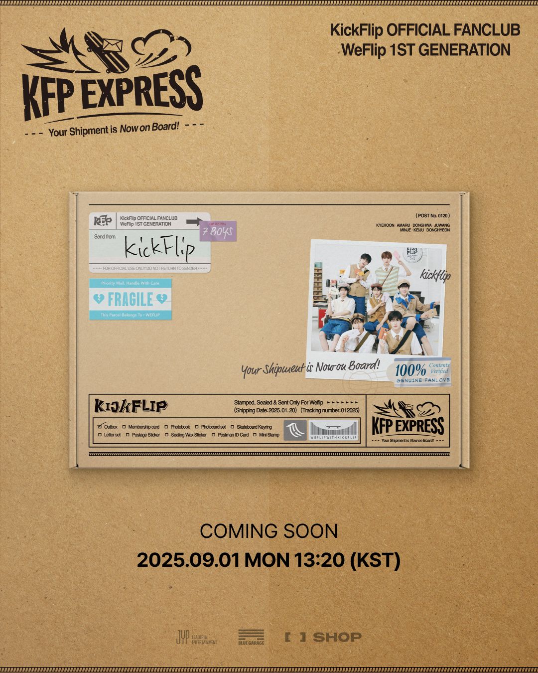 KickFlip Official Fanclub WeFlip 1st Generation 