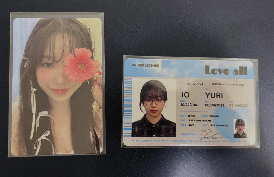 JO YURI 柔理 LOVE ALL兩張一組