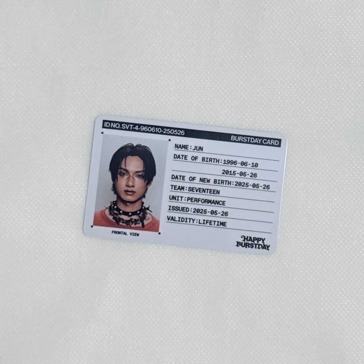 SEVENTEEN 正四後續 yzy C 簽售卡 + 正五 ID卡｜俊🐱