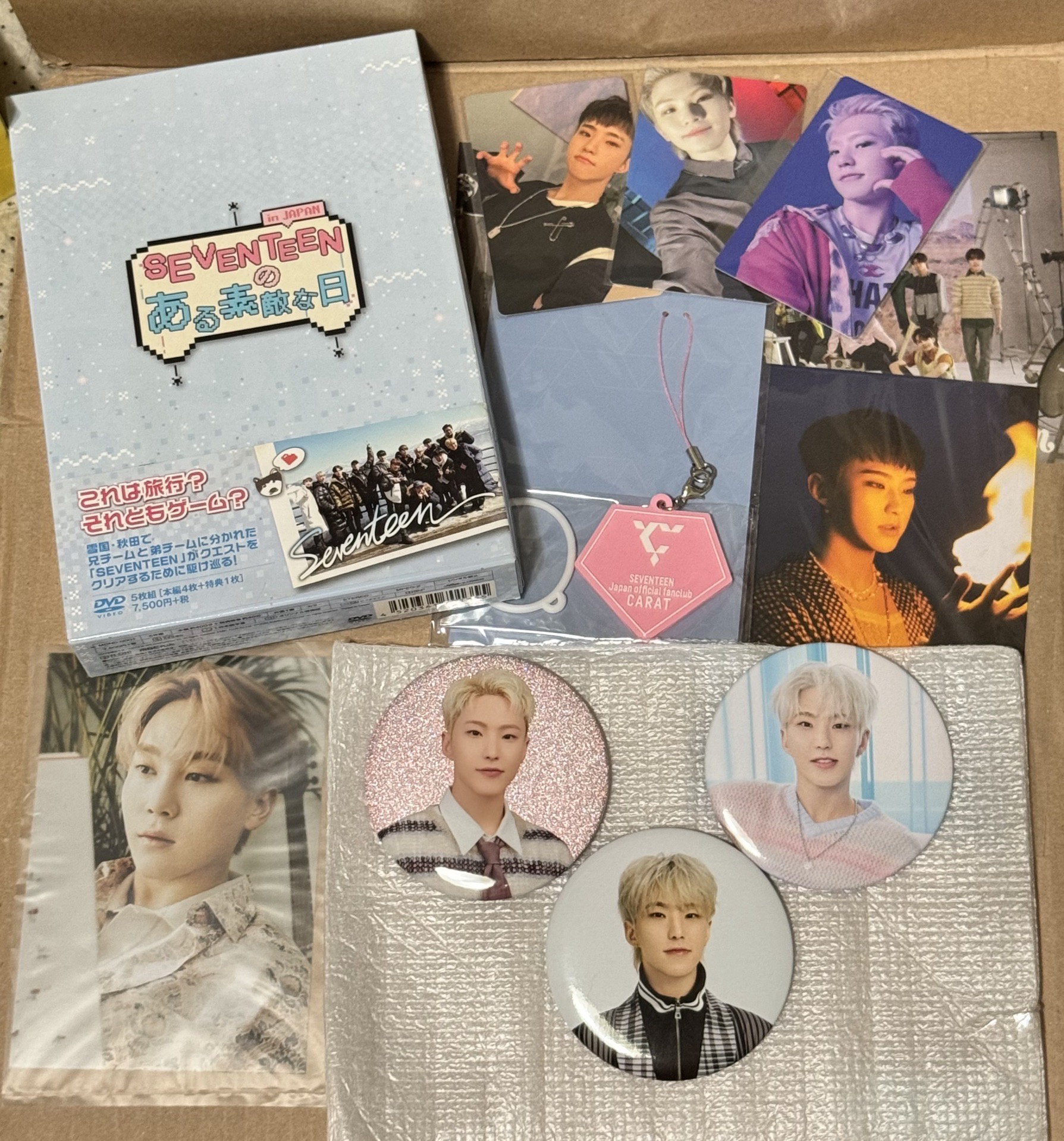 日本美好的一天DVD（含4+1(特典）片)+金髮榮徽章套組+勝寛生寫特典+日咖會員禮+豪雨專卡+榮特典、大卡