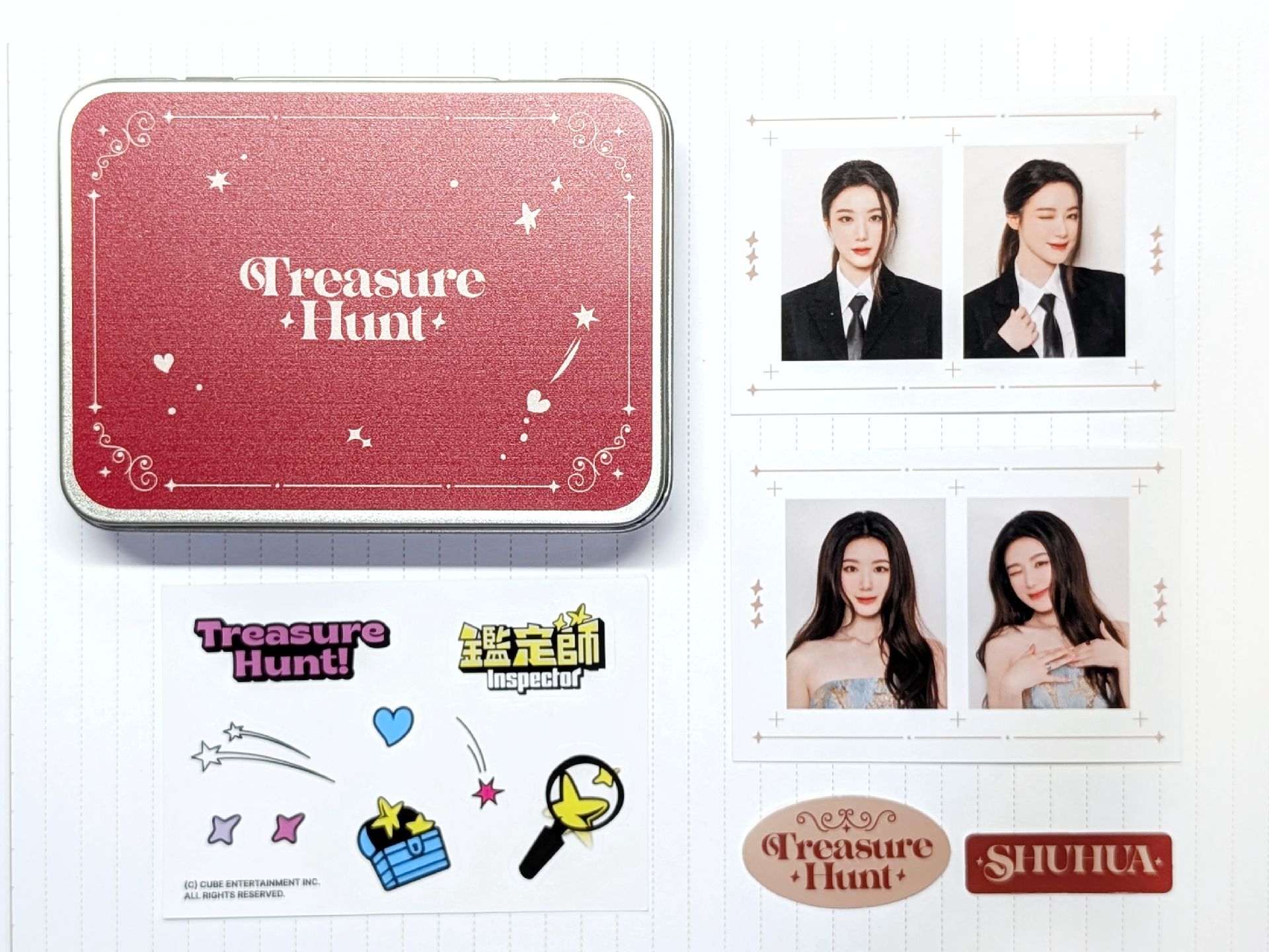 鑑定師 Talk Concert 週邊小盤：明信片+鐵盒證件照組+小卡×3