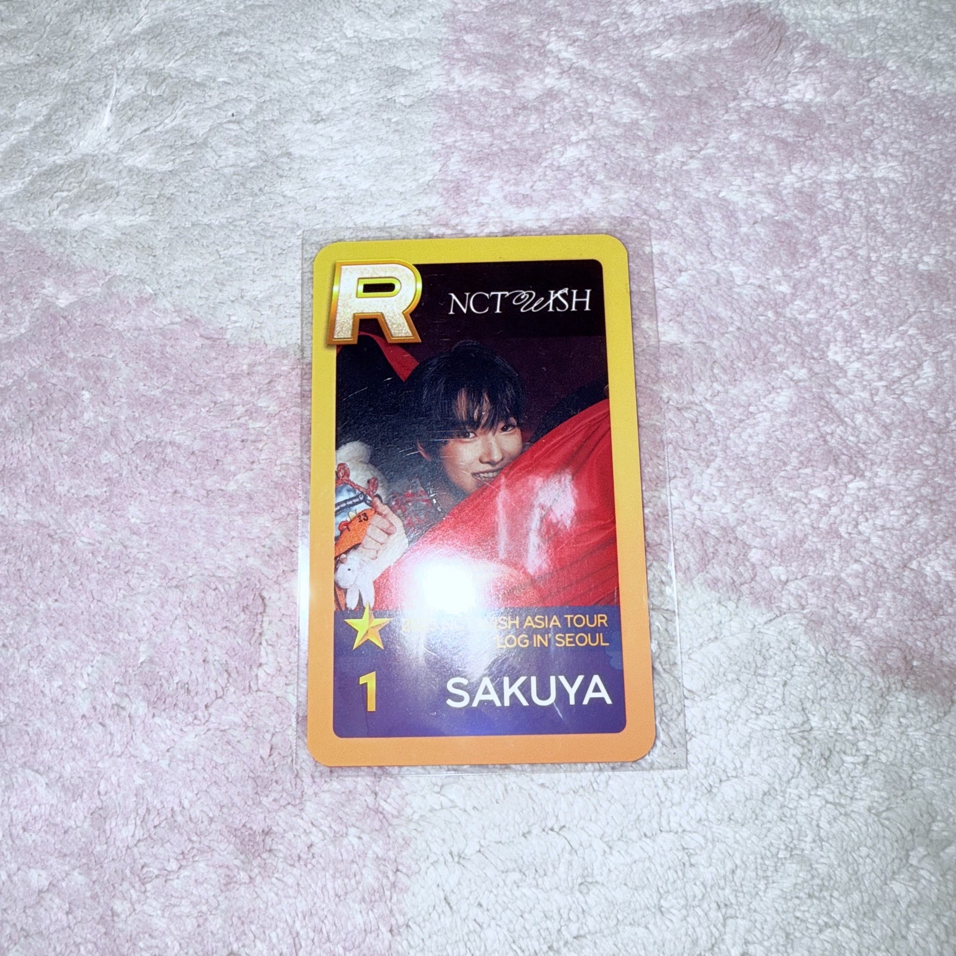 NCT WISH Sakuya Login韓場 遊戲卡 SSS卡