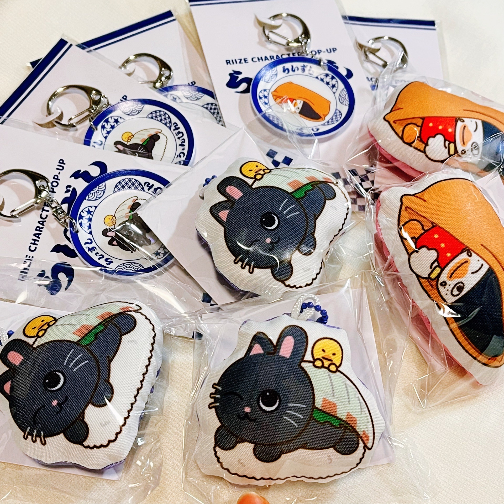 RIIZE 日本快閃店：官方周邊-元彬/兔喵鴨-壽司娃吊飾