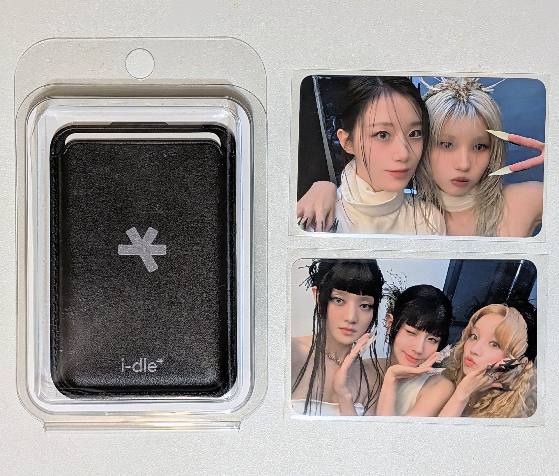 (G)I-DLE 七週年展覽 手機磁吸錢包小卡組 花卷卡 三人卡