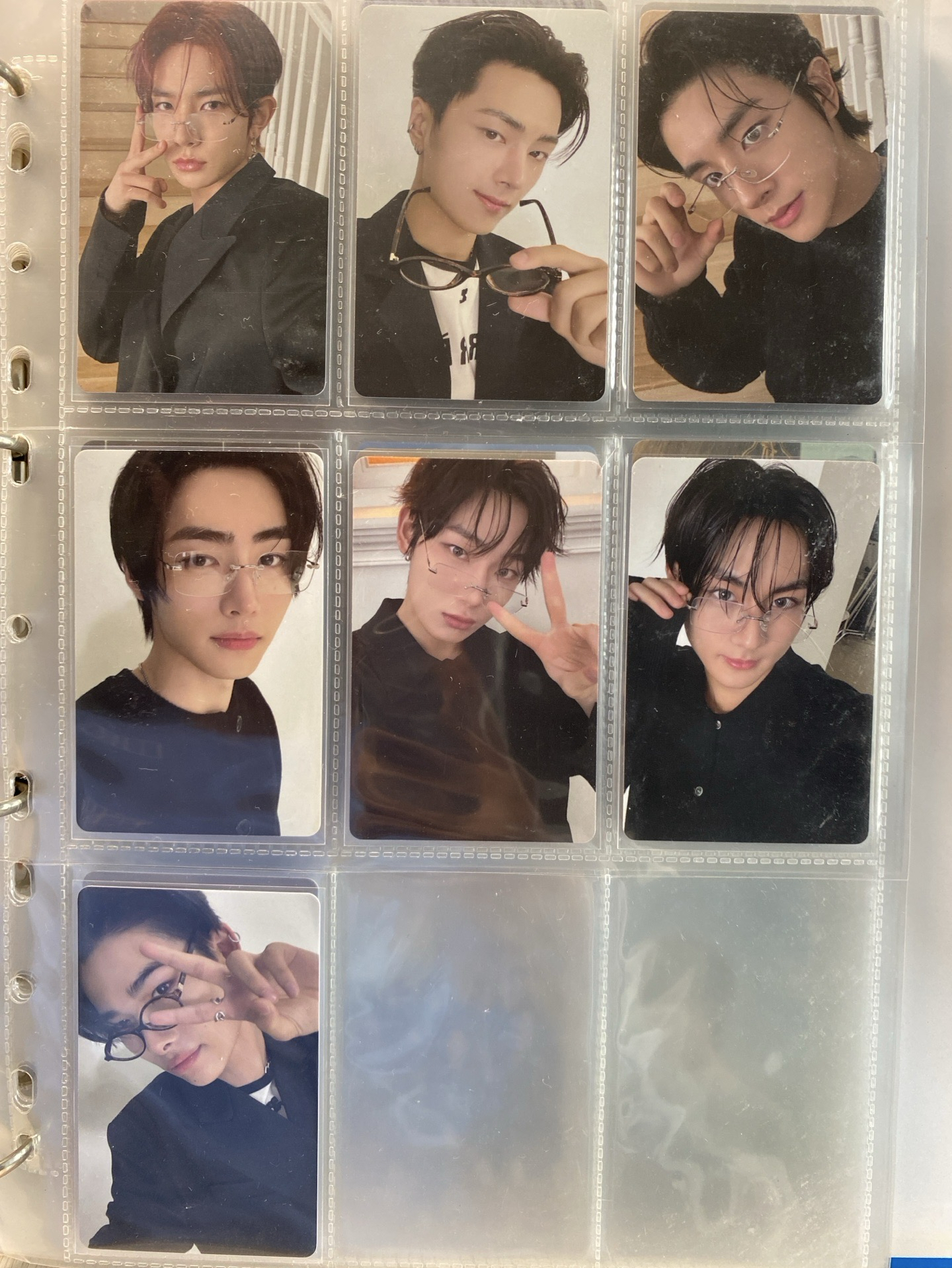 Enhypen 2024 D社雜誌小卡 黑衣版一套