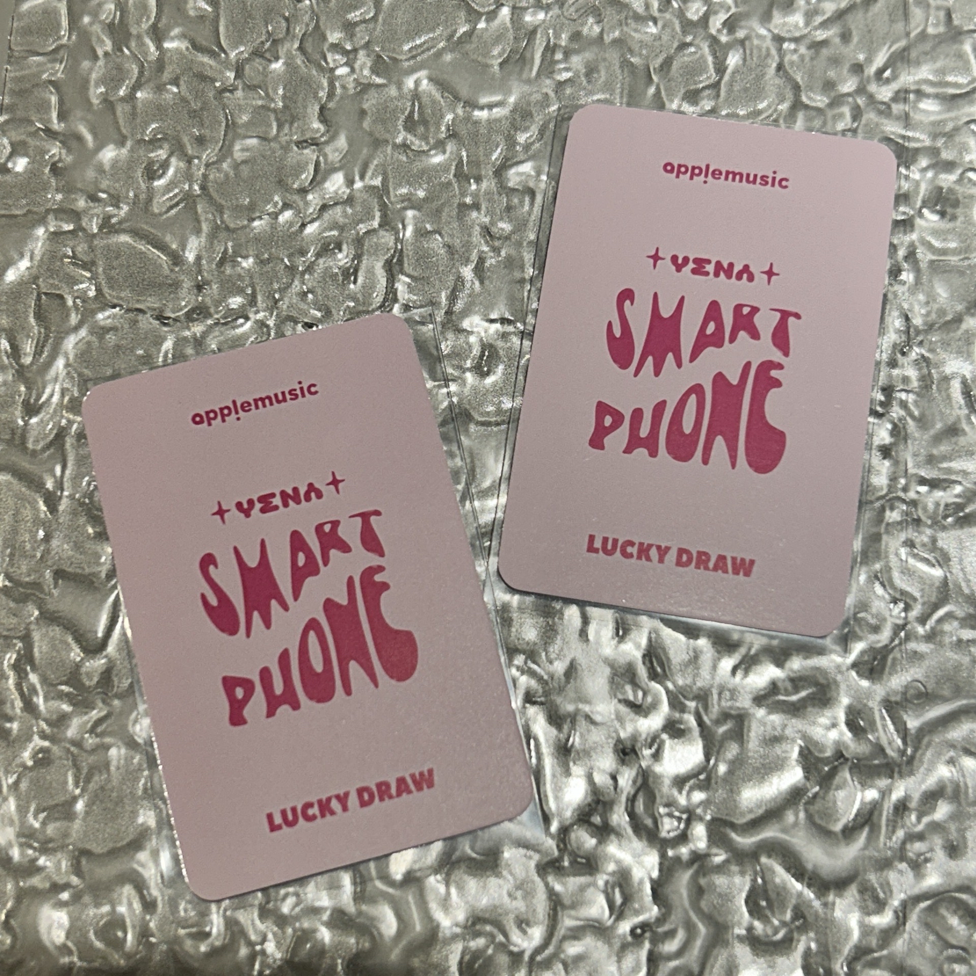 YENA叡娜迷二applemusic幸運卡🐤