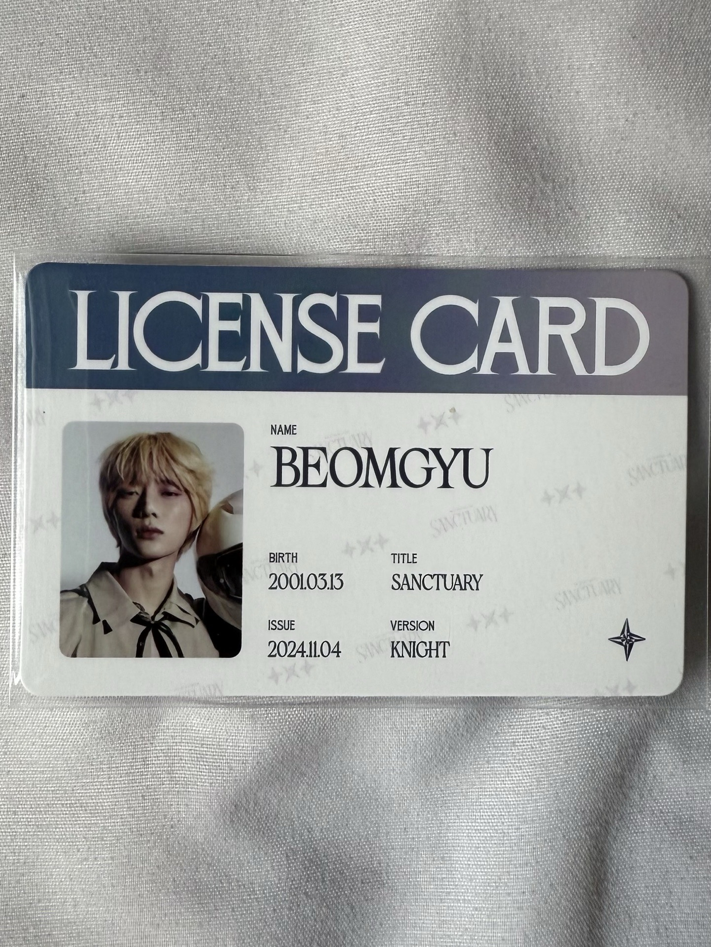 TXT 迷七 SANCTUARY KNIGHT版 駕照 杋圭