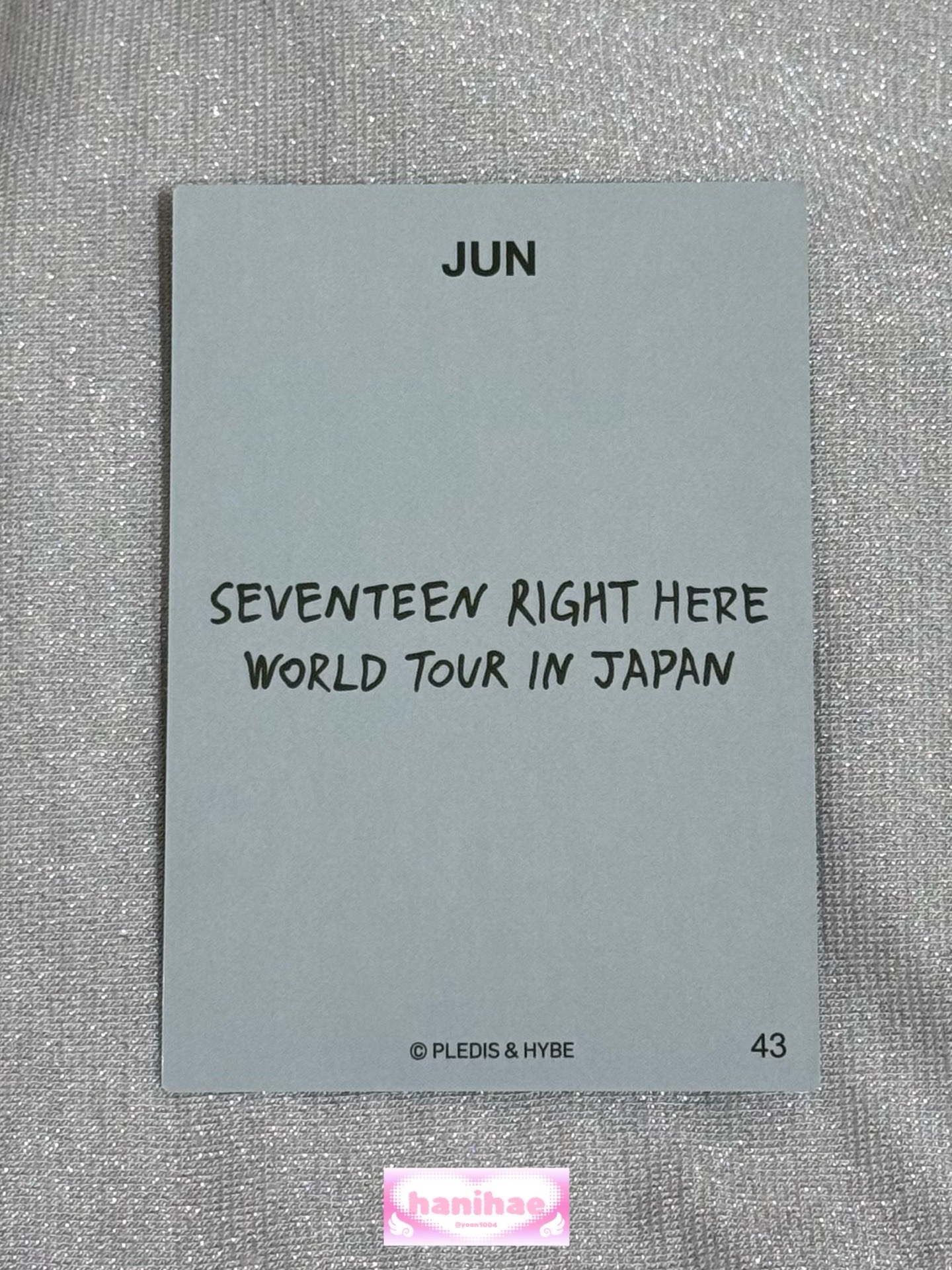 Jun 文俊輝 RIGHT HERE 日巡卡包卡 43