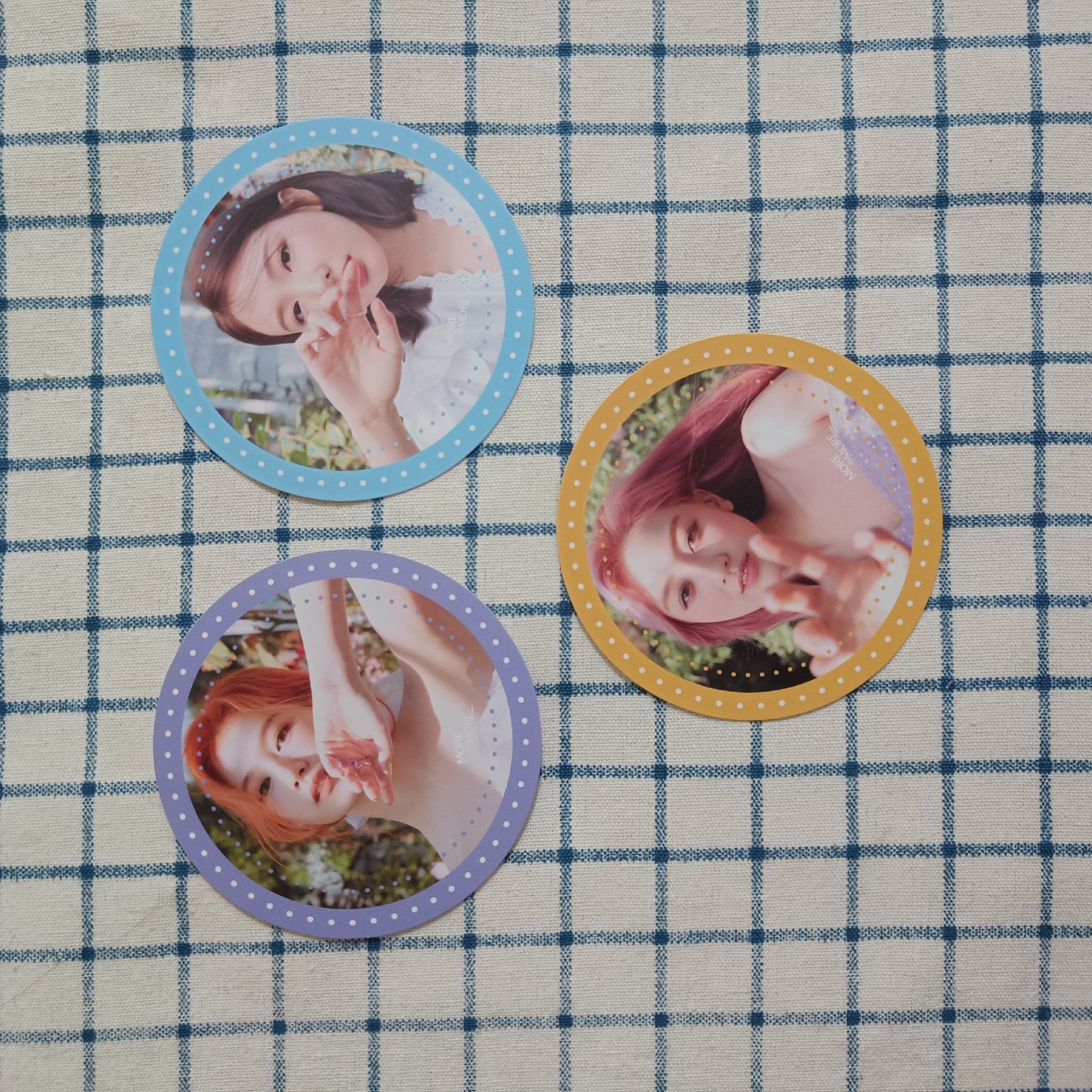 TWICE SANA 娜璉 志效 杯墊圓卡more&more