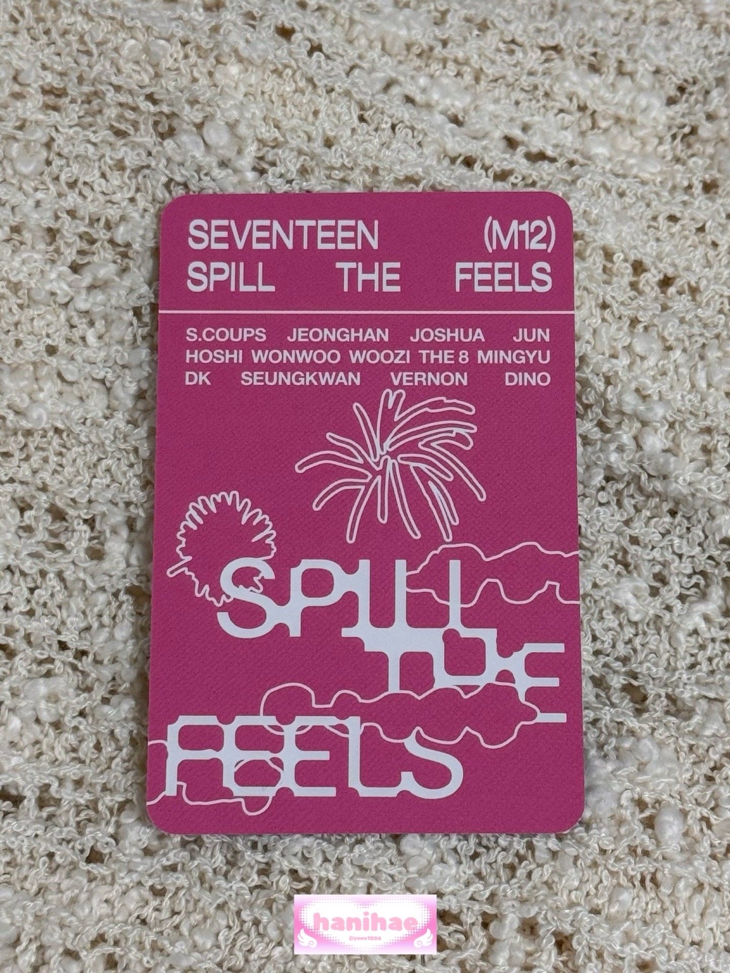 Woozi 知勳 mini12 迷12 克拉盤隨機卡