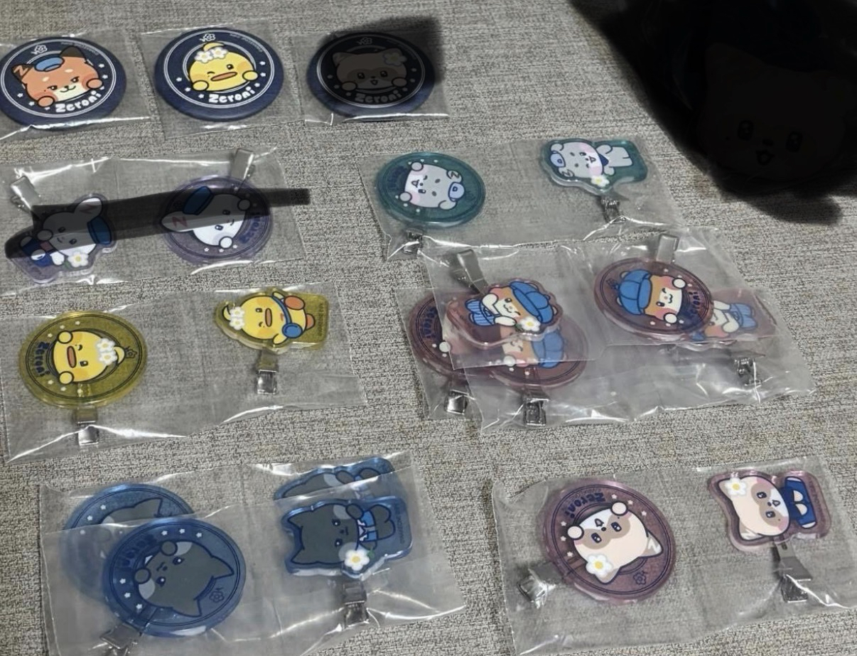 zeroni一番賞髮夾、徽章