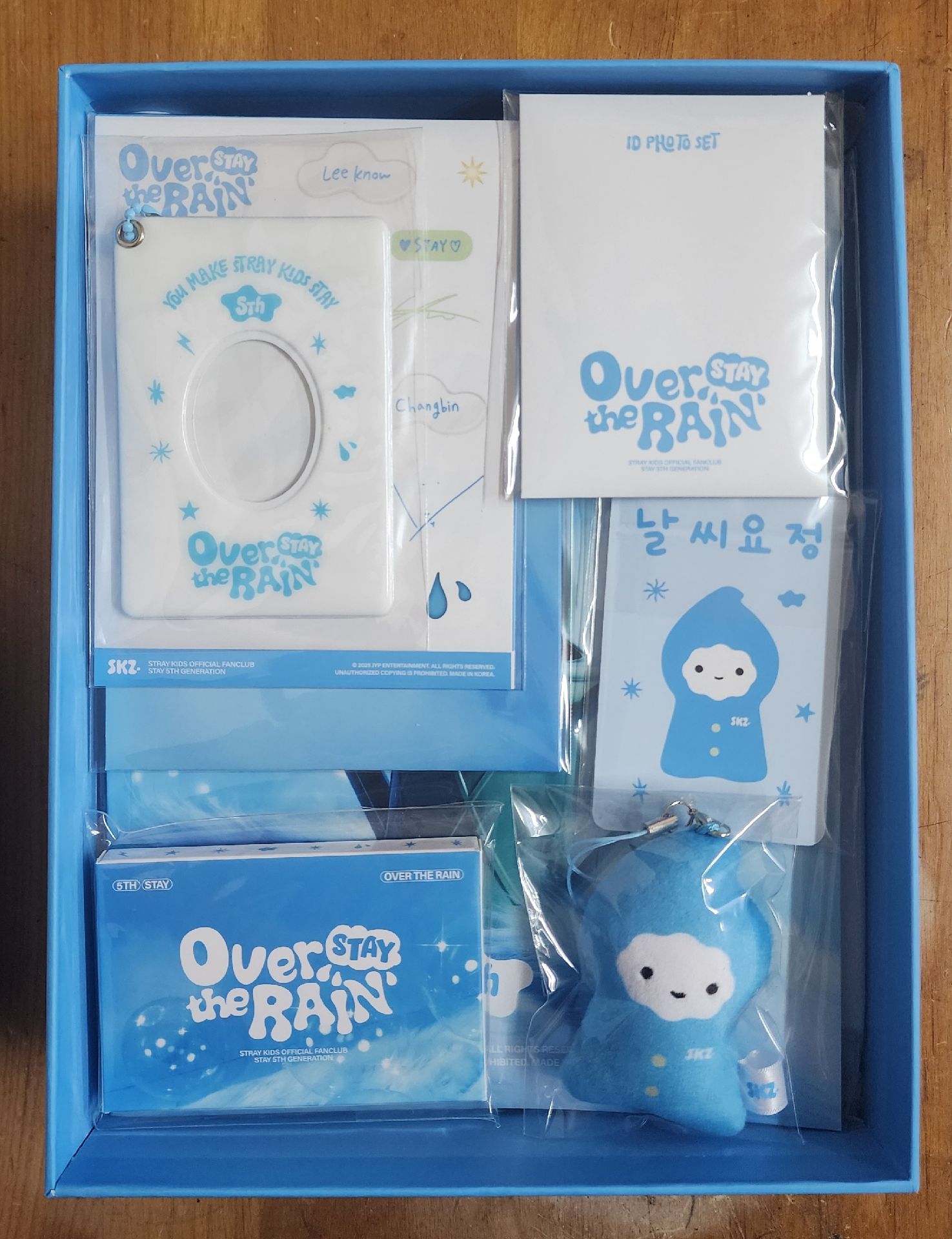 Stray Kids 5期會員禮 四格卡 小卡 證件照 留言卡 雨衣