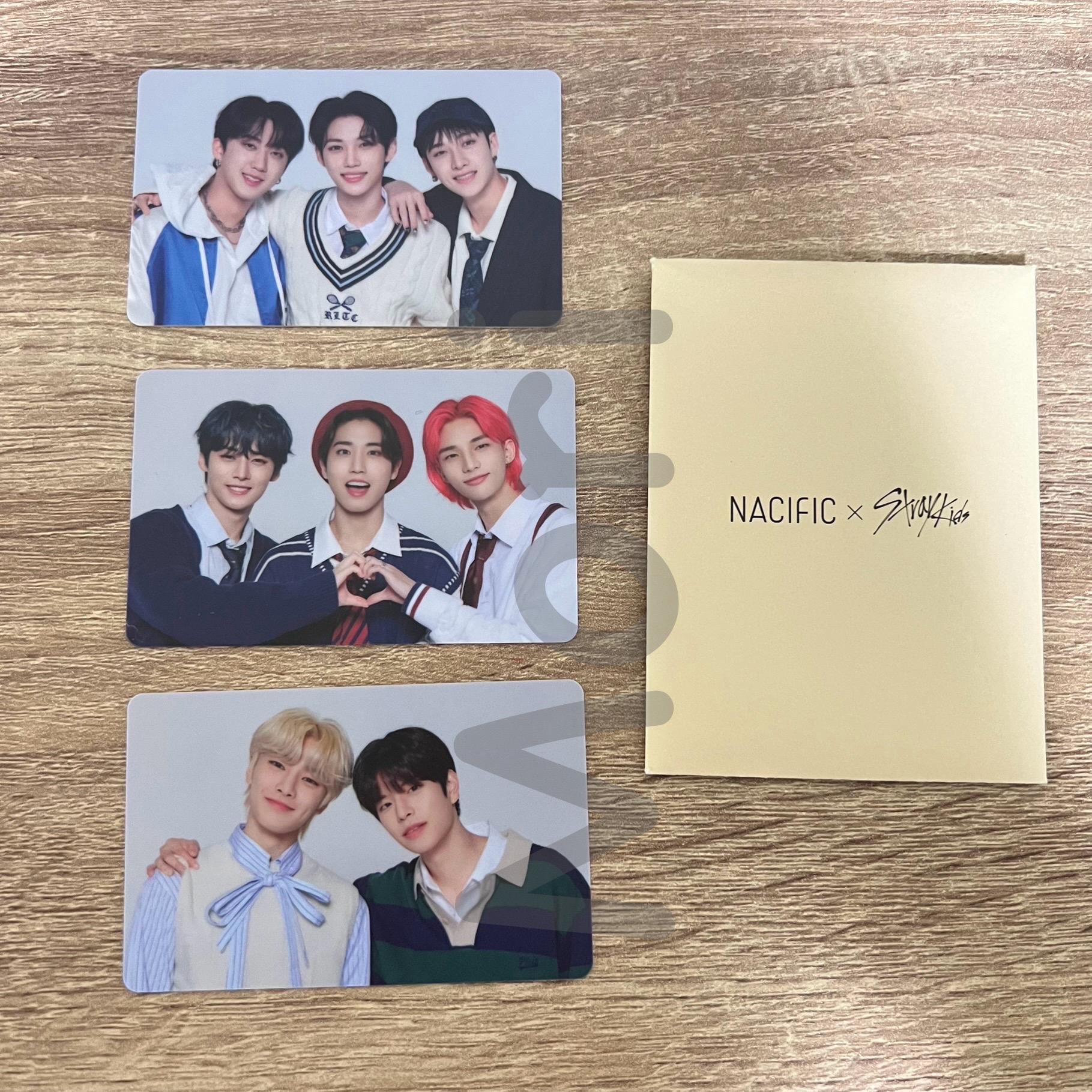 Stray kids 代言 Nacific 分組 小卡 PVC