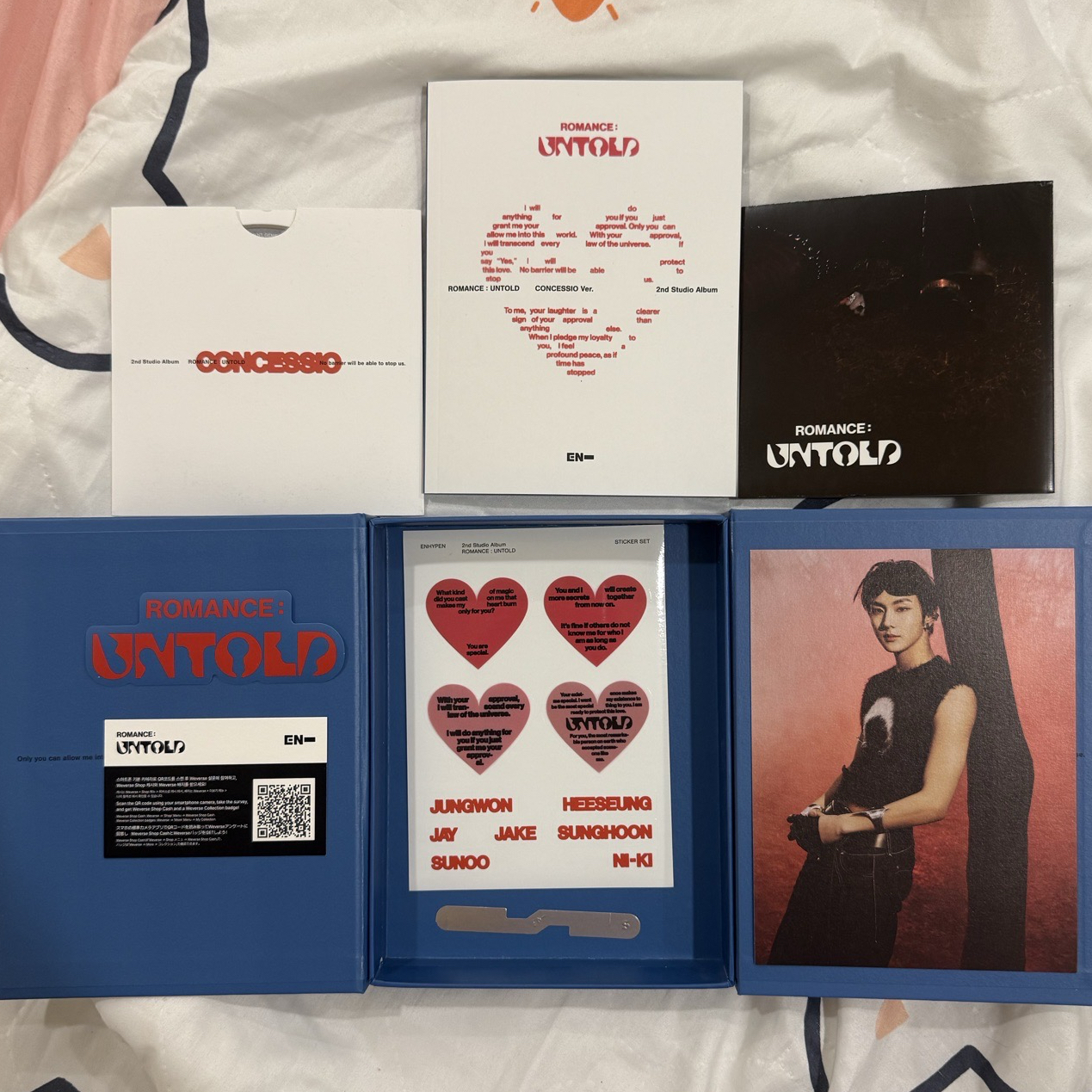 ENHYPEN ROMANCE:UNTOLD已拆專配置如圖（禎元擔請進）整圖出