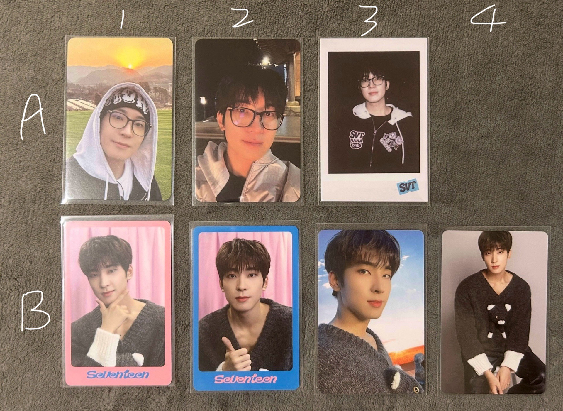 seventeen 全圓佑 nanabnb this man 迷12 場限卡 特典 紫髮圓 消費期限 辣妹圓 餅乾圓