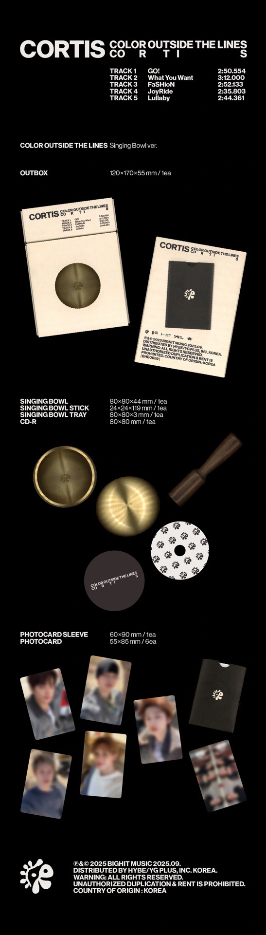 Singing Bowl ver. 頌缽版專輯配置