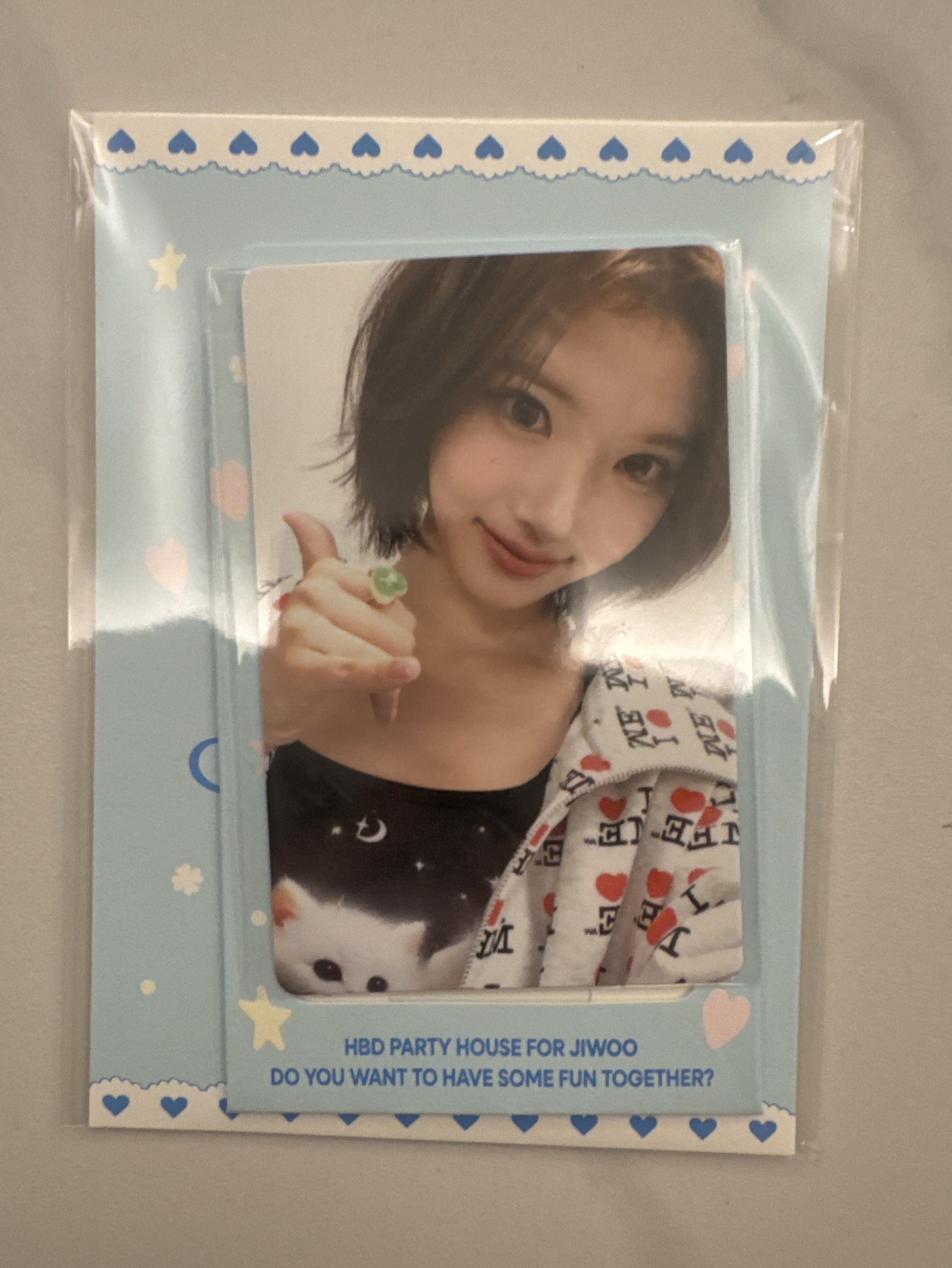 hearts2hearts jiwoo生日卡（全新未拆）