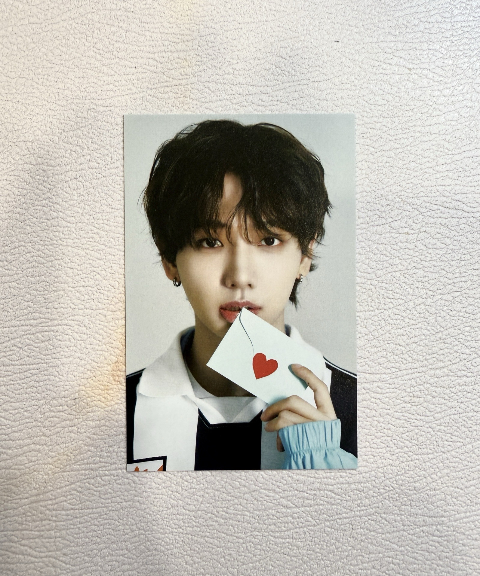 S Cawaii 雜誌卡 咬信封 明宰鉉