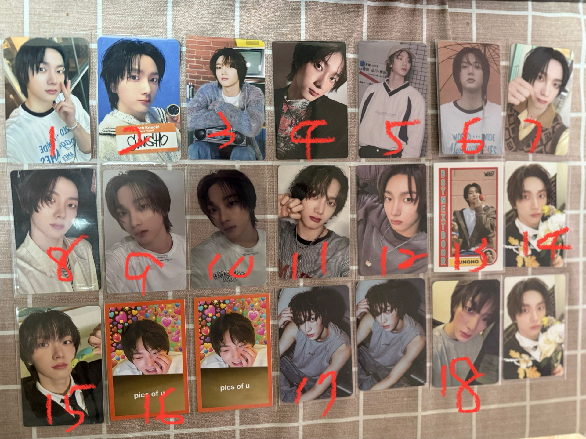 朴成淏小卡（各時期專卡、迷因卡、卡包）