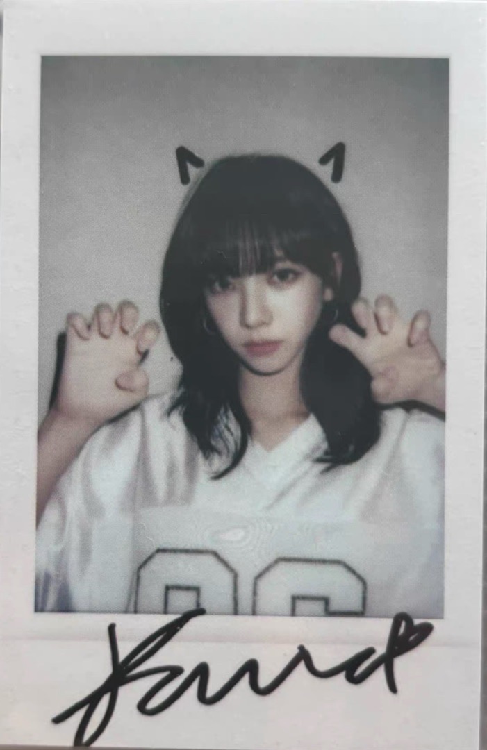 aespa karina  貓爪拍立得 正規一sr1.0特典