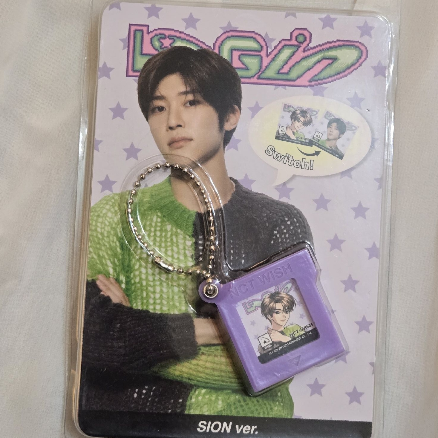 NCT WISH SION遊戲鑰匙圈 全新未拆