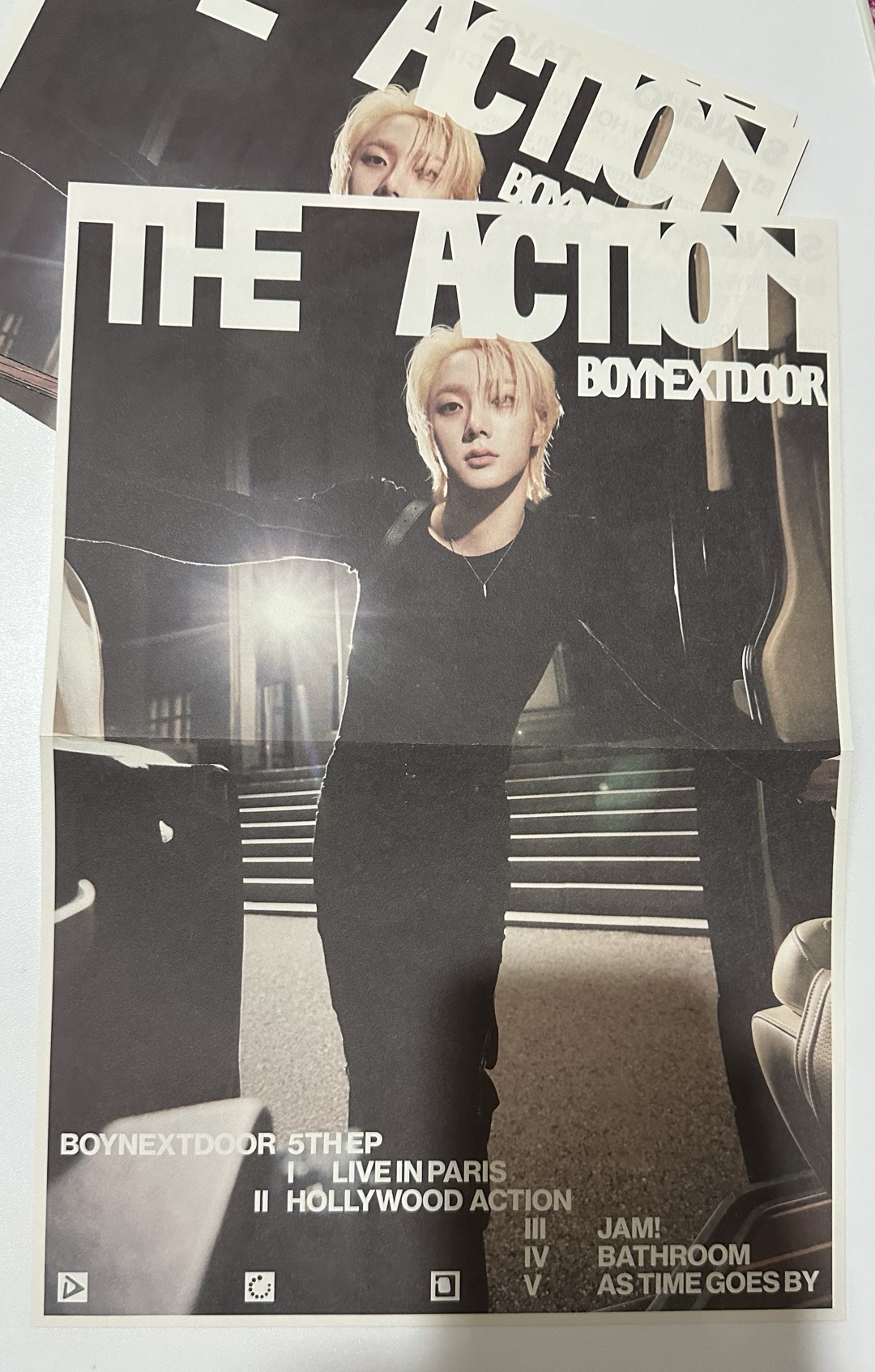 THE ACTION 大海報 成淏 SUNGHO 李涵 LEEHAN 雲鶴 WOONHAK