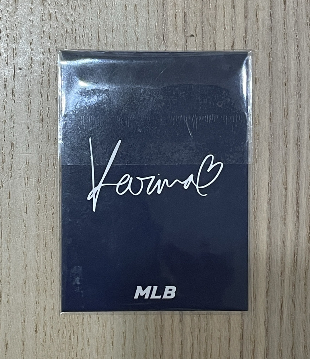 Karina MLB聯名帽代言卡