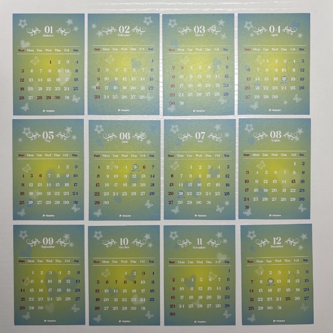 Itzy 2025年曆 FP月曆卡｜一套不拆