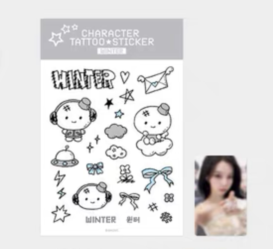 線下團 紋身貼冬set