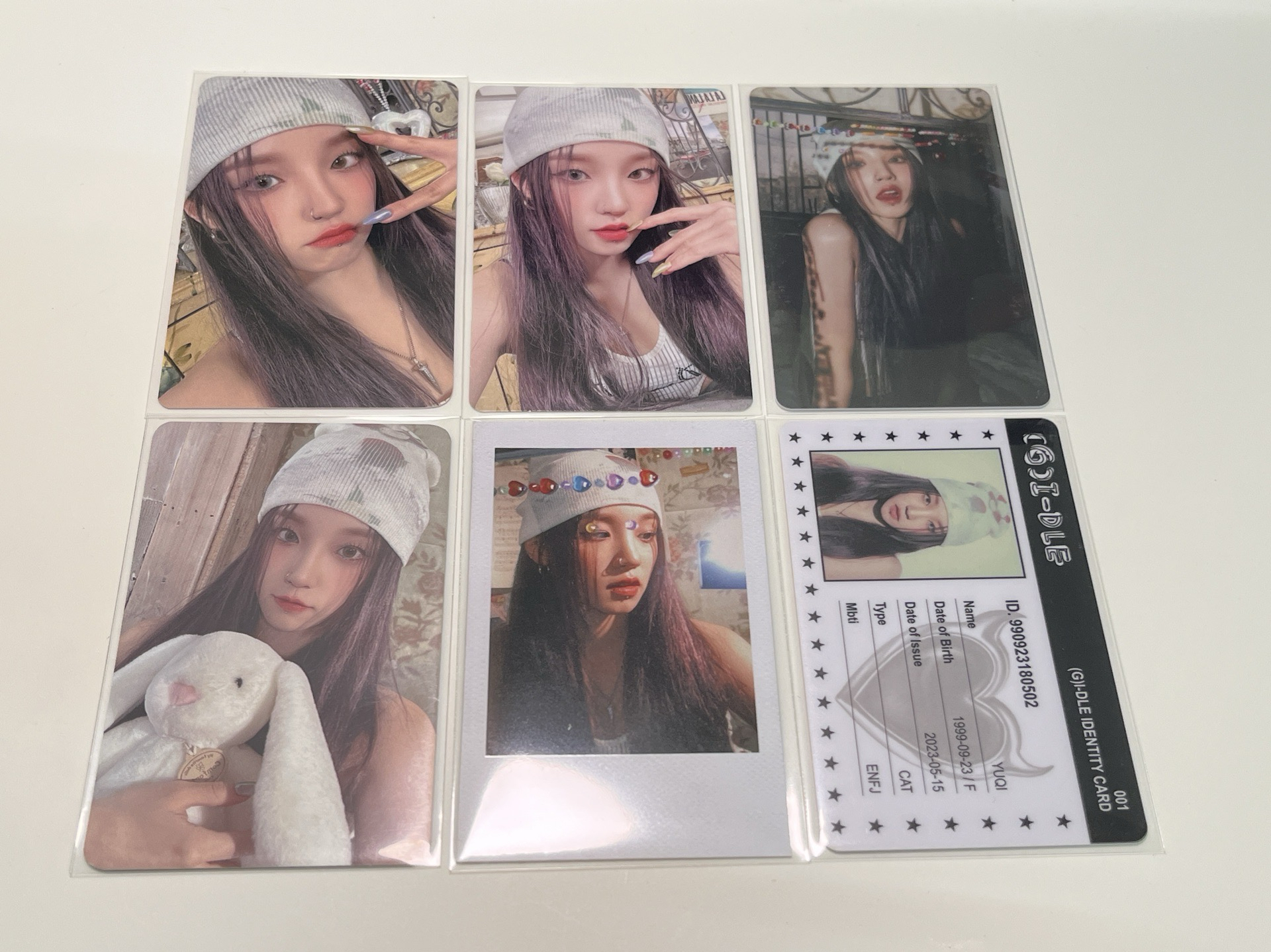 i-dle 迷六 一鍵畢業 k4 1.0 簽售卡 專卡 ID卡 電子專卡 拍立得 抱兔琦