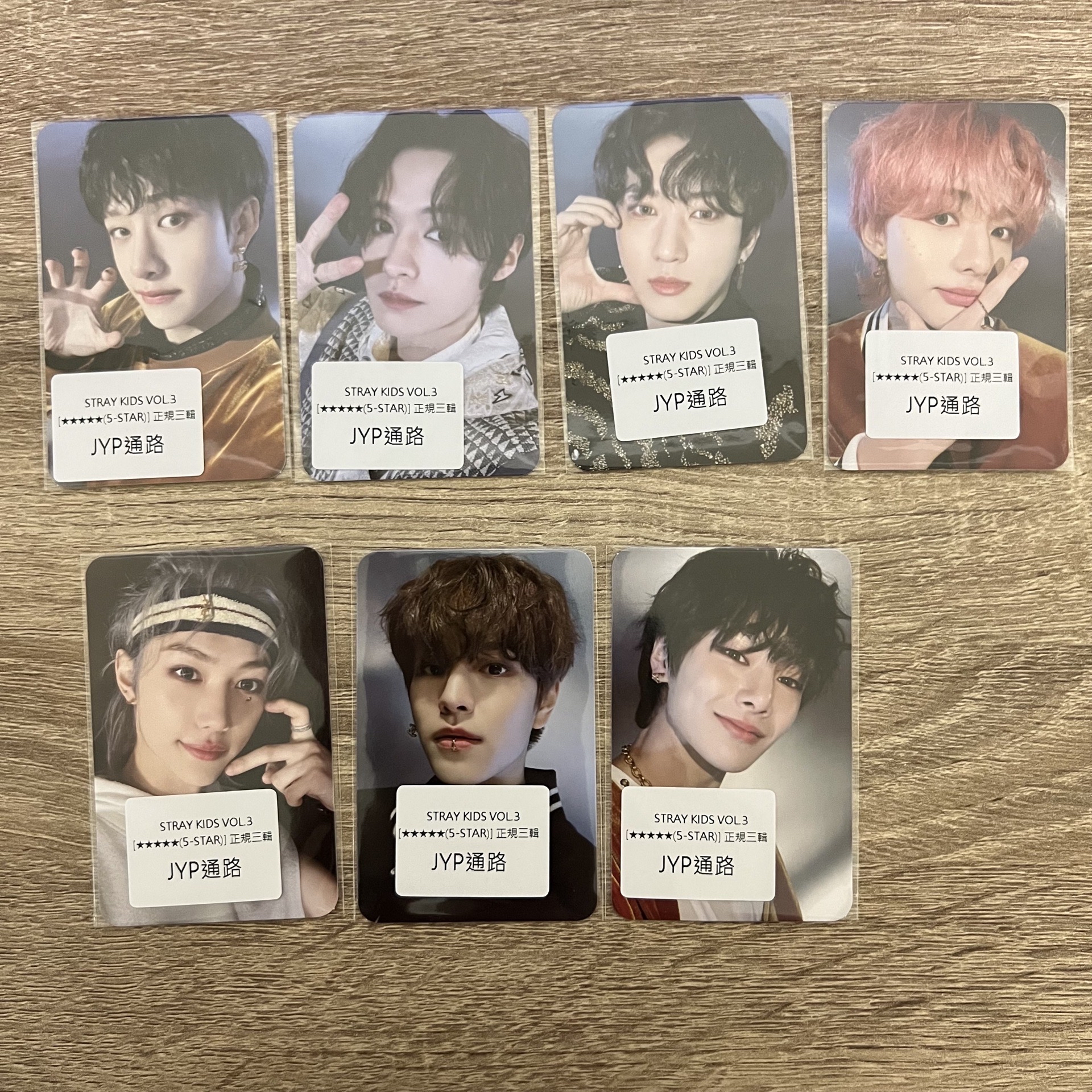 (含單封）Stray kids 5star JYP 通路特典 特典卡 digipack 已拆專