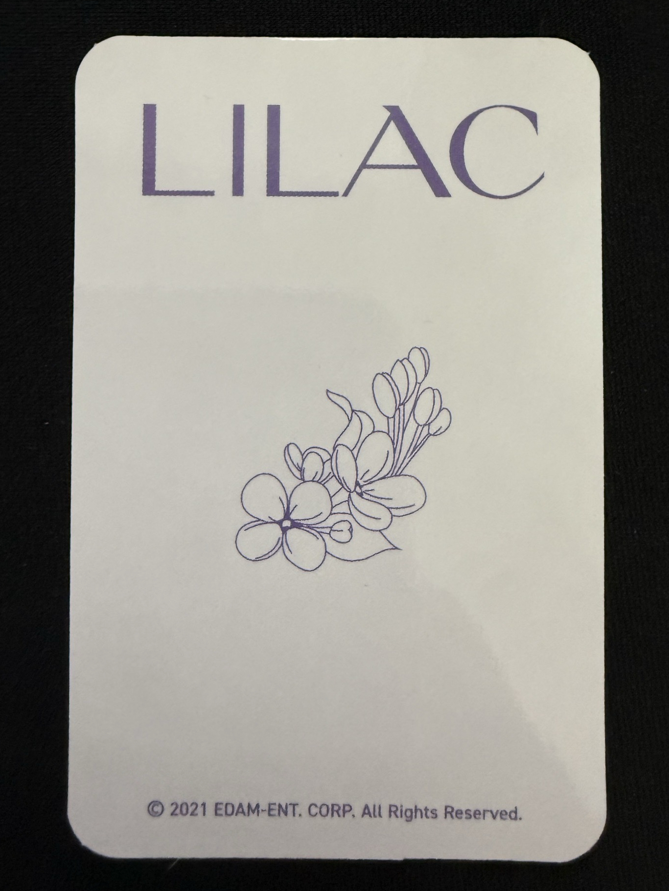 LILAC 周邊卡 卡冊 VER.A 小卡
