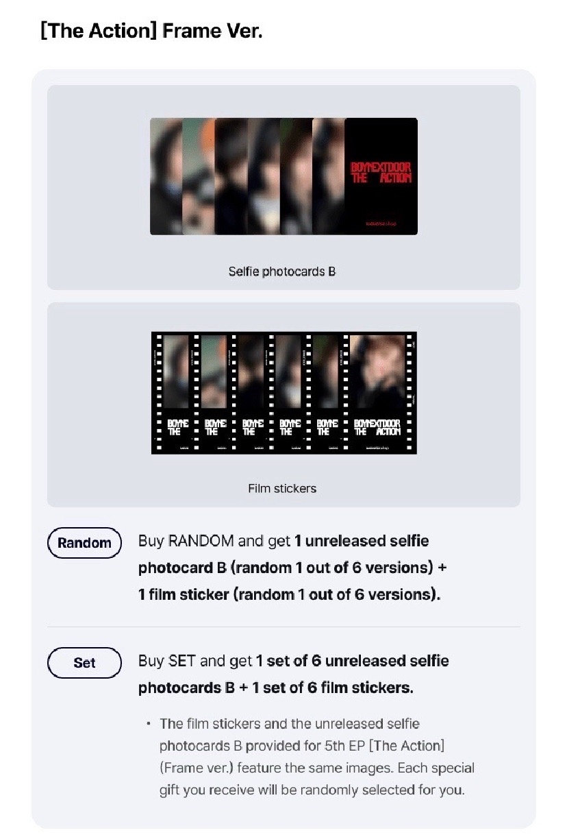 The Action Frame ver.單封