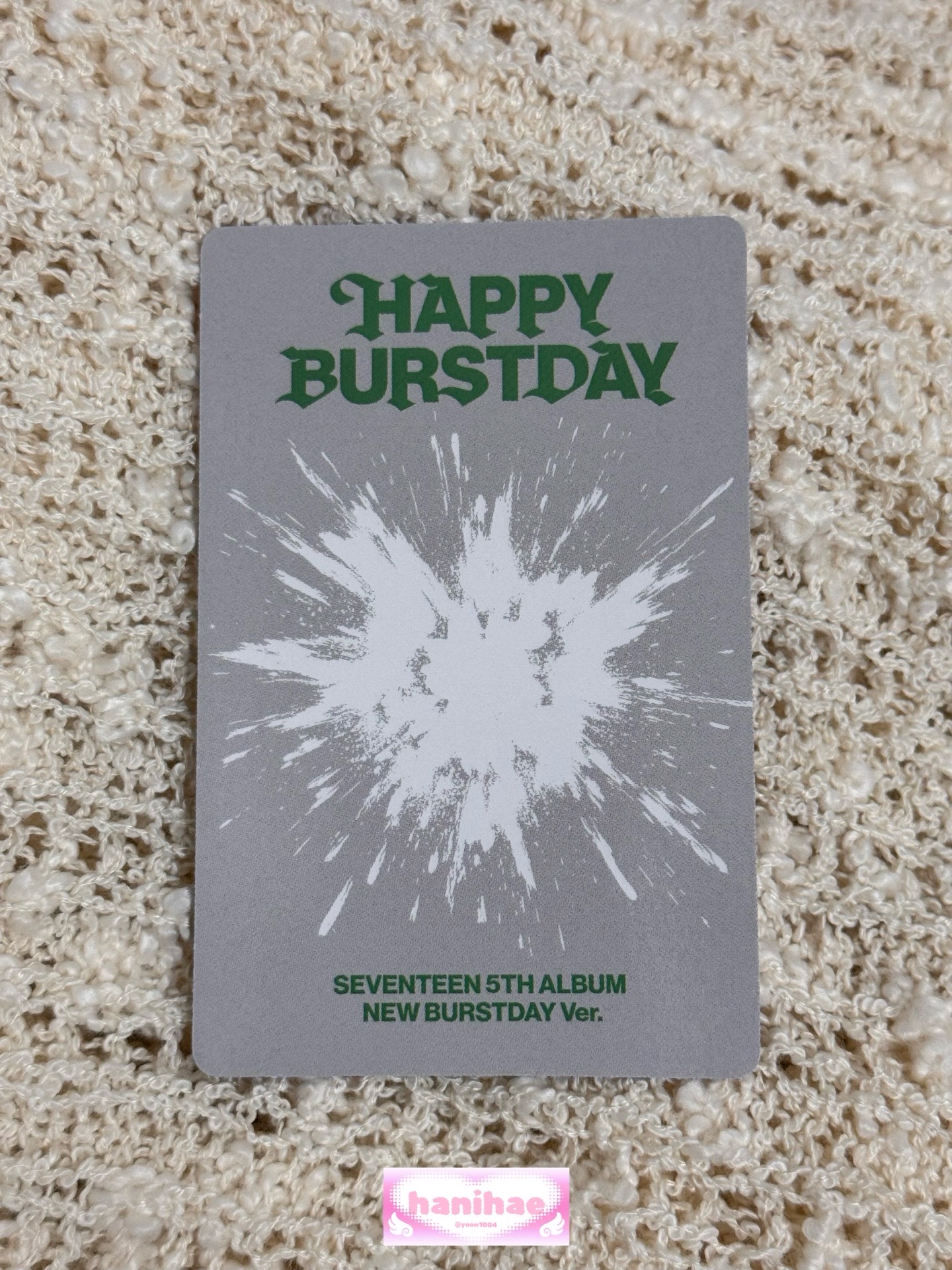 Hoshi 順榮 正五 NEW BURSTDAY 專卡