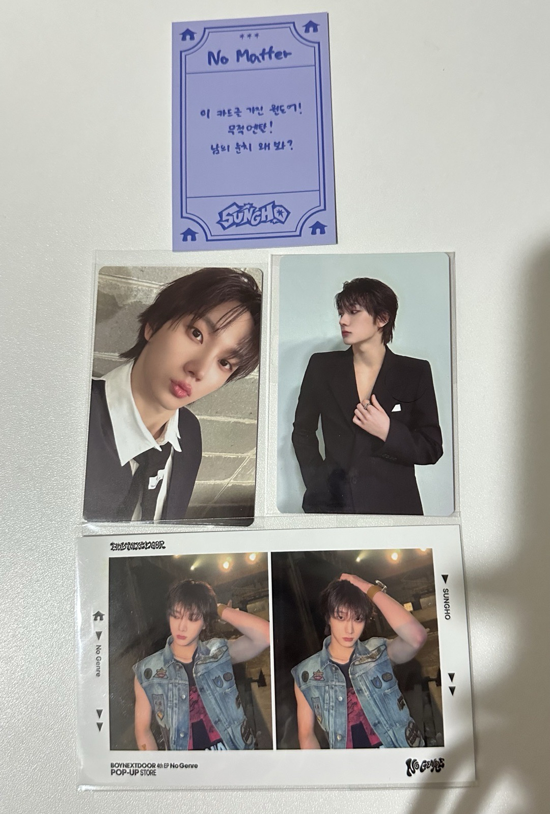 NO GENRE 快閃 大全套 朴成淏 SUNGHO 符咒卡 幸運卡 滿額卡 兩宮格卡 一次集齊
